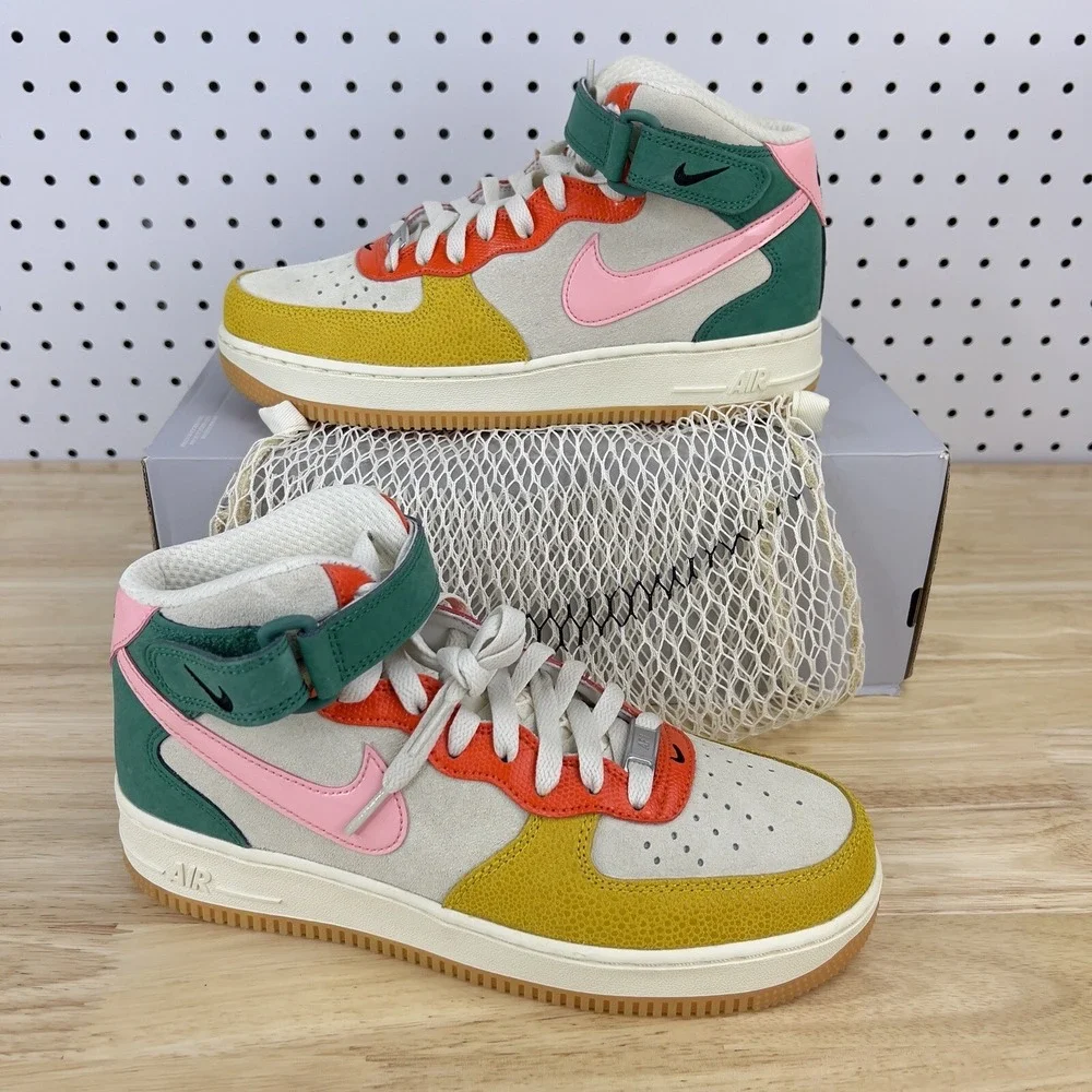 Nike Air Force 1 Mid Coconut Milk Gray 2022 nby Af1 New Mens Size 11.5
